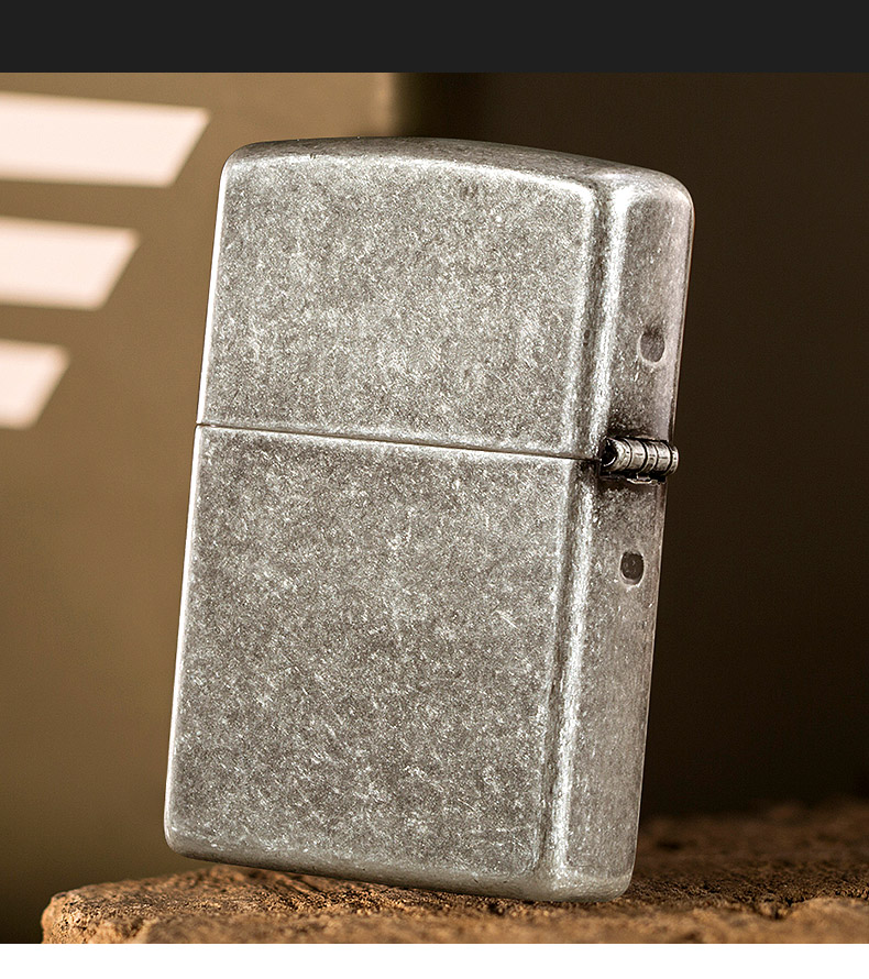 美国原机进口 Zippo 正版怀旧仿古银 16孔防风打火机 图6
