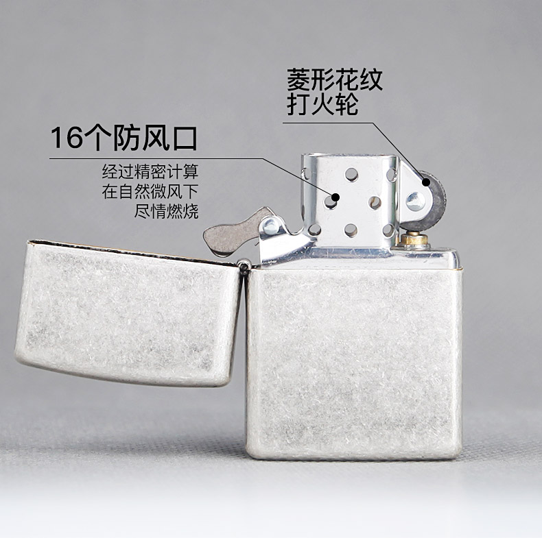 美国原产 Zippo 正版怀旧仿古银 打火机 图6