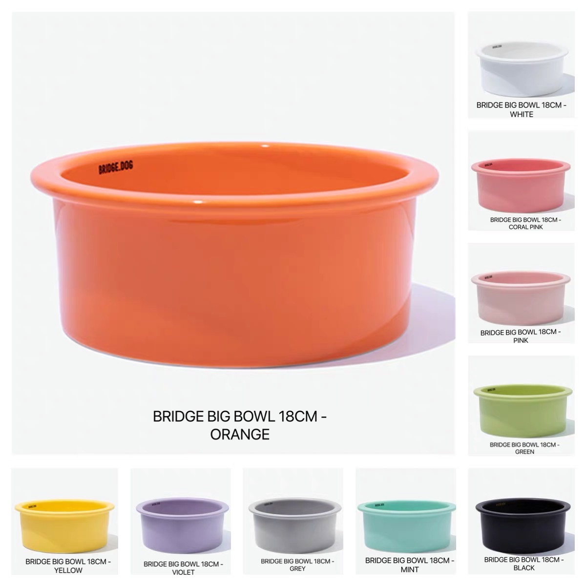 Spot Alumni Association Korea's Bridge Dogs Pet Ceramic Bowls 18cm ins Wind cat Dog bowls bigbowl