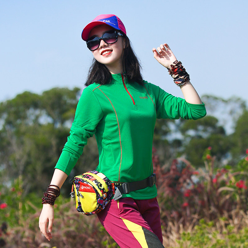 Outdoor quick-drying T-shirt women's long sleeves Spring and autumn thin breathable running mountaineering exercise fitness stretch-speed drying women's long sleeves