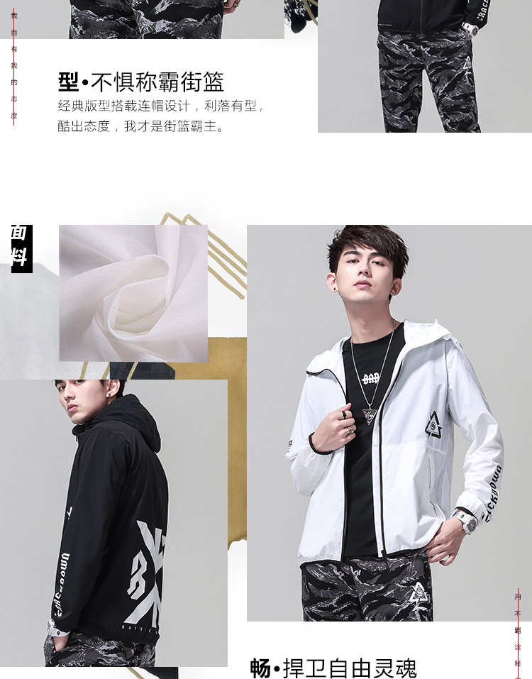 Áo gió Li Ning nam mới bóng rổ áo khoác dài tay phù hợp với áo sơ mi gió mùa xuân và mùa thu thể thao AFDN147 - Áo gió thể thao áo gió nam uniqlo