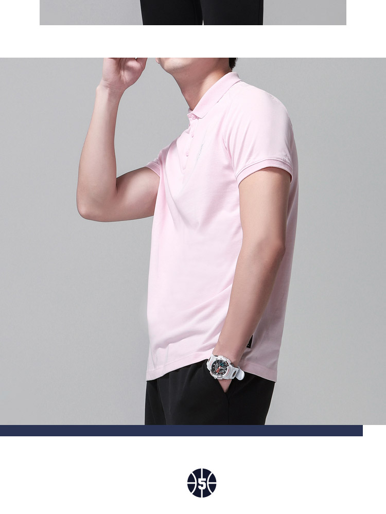 Li Ning áo ngắn tay polo nam bóng rổ mới thể thao quần áo ve áo mùa hè đan thể thao áo polo nam dài tay