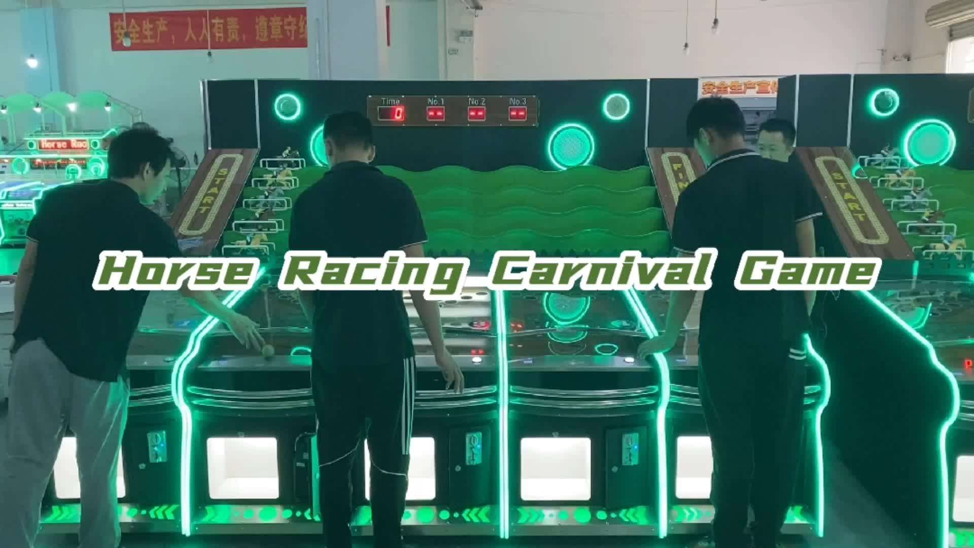 Europe Best Revenue Horse Racing Carnival Machine Carnival Booth Game