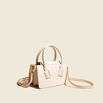 Niche design Women bag 2021 New Tide Joker fashion cowhide shoulder bag crossbody portable small square bag leather