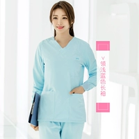 Освоитель контрастная цветовая света с длинным рукавом с длинным рукавом