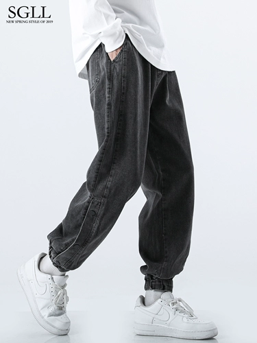 Tide, летние джинсы, универсальные штаны для отдыха, свободный крой, в американском стиле