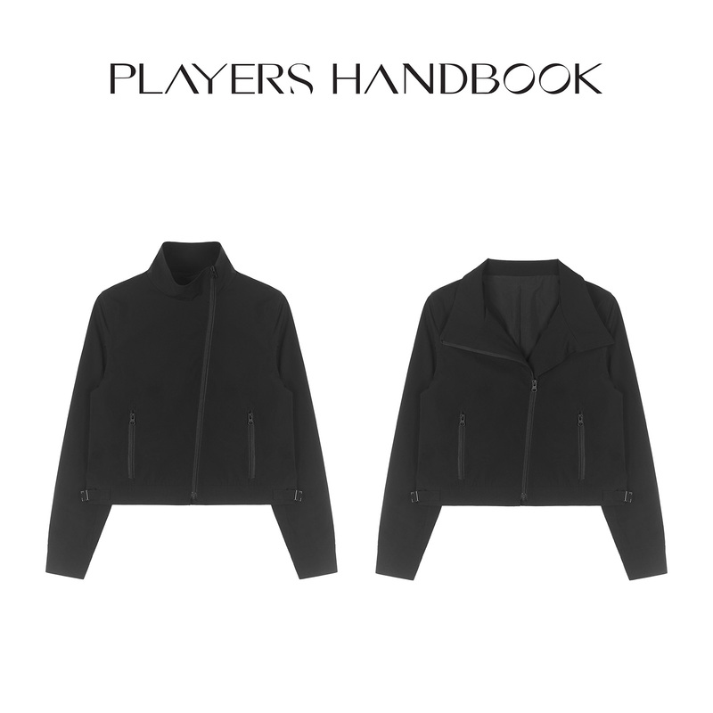 He He's "Walking in the Dark Night" Trendy, Fashionable, Lightweight, Slimming, Solid Color Nylon Jacket, Versatile Coat Ph5371 He He's "Walking in the Dark Night" Trendy, Fashionable, Lightweight, Slimming, Solid Color Nylon Jacket, Versatile Coat Ph5371