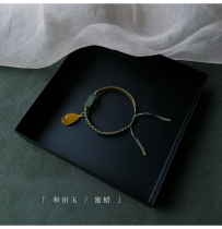 The small crowddesign is only 9 strings sold intact and field jade flower ring honey wax small pendant chrope bracelet bracelet bracelet