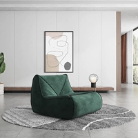 Чернильный зеленый матовой бархатный стул