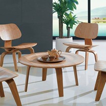Chinese solid wood coffee table simple modern small tea table special kung fu coffee table Nordic round window rest area tea table