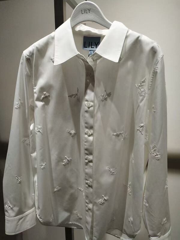 Lily 2026 New Spring Collection Genuine Sequined Shirt 126120C4101