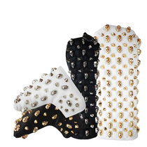 Golf club cover Skull metal rivet protective cover No 1 wooden fairway wooden iron wooden rod putter