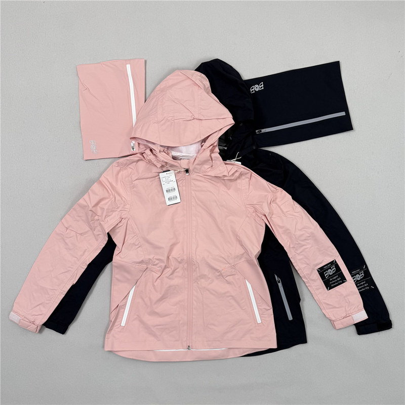 Women's Golf Clothing Laminated Raincoat Set with Portable Storage Bag, Golf Women's Clothing, Rainproof, All-Season, Korean Style