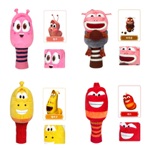 Korean single golf club cover No 1 wooden fairway wooden cartoon club cover with high quality and good fluffiness