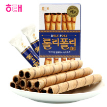 South Korea Imports Sea Too Chocolate Sandwich Thin Crisp Biscuit Rolls 62g Children Small snacks office Leisure snacks