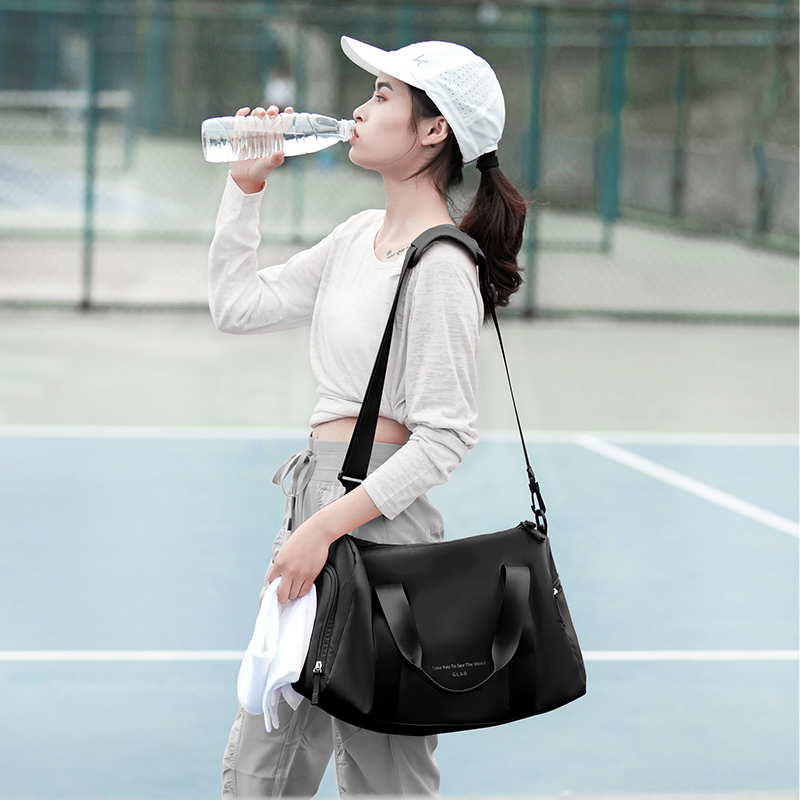 Fitness bag female wet and dry separation sports swimming Large capacity portable short trip Yoga Light small luggage waiting for delivery
