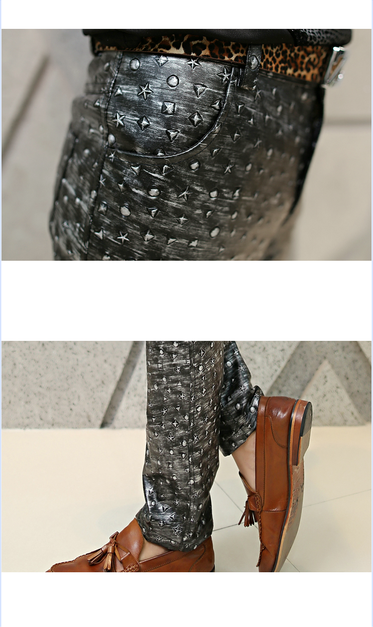 Pantalon cuir homme pour jeunesse pour automne - Ref 1485165 Image 12