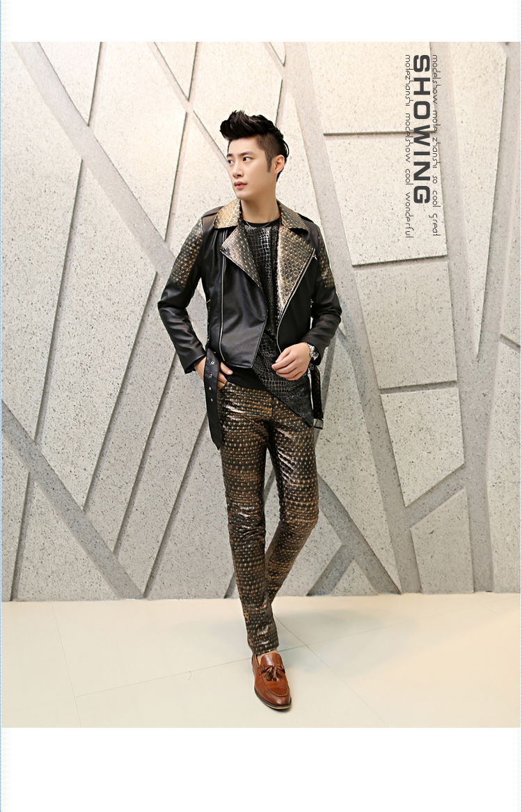 Pantalon cuir homme pour jeunesse pour automne - Ref 1483684 Image 9