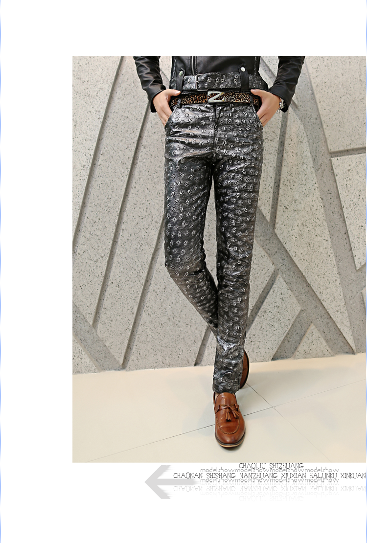 Pantalon cuir homme pour jeunesse pour automne - Ref 1485076 Image 11