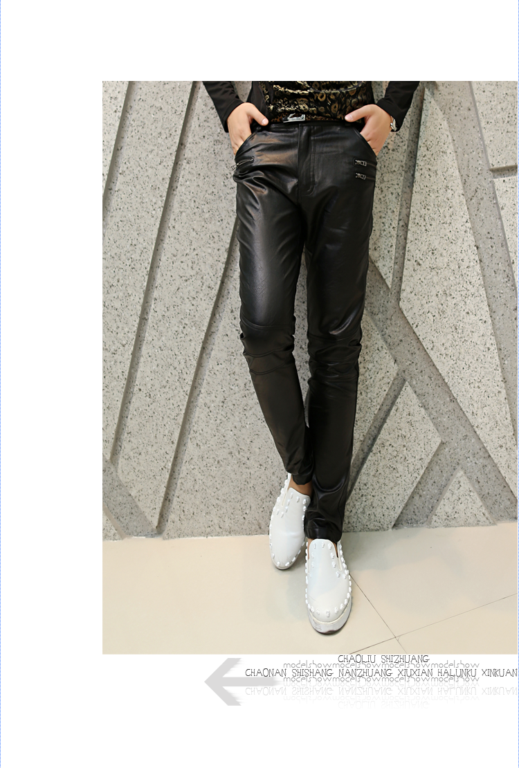 Pantalon cuir homme pour jeunesse pour automne - Ref 1478621 Image 11