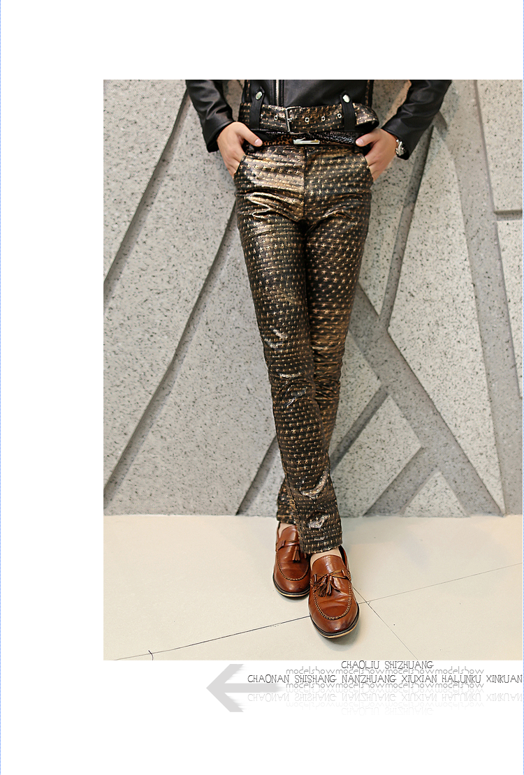 Pantalon cuir homme pour jeunesse pour automne - Ref 1483684 Image 11