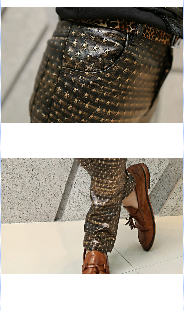 Pantalon cuir homme pour jeunesse pour automne - Ref 1483684 Image 14