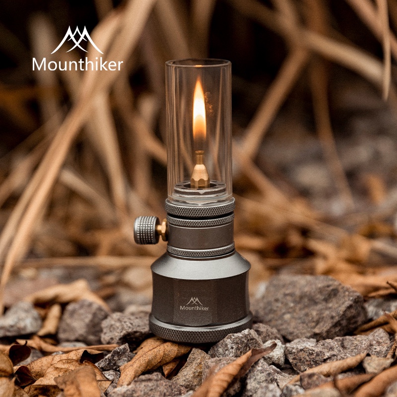 Mountain guest Mountainhiker camping gas light silver small gas tank outdoor campsite atmosphere light candle lamp-Taobao