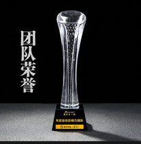 Crystal Trophy Medals Custom Excellent Employees Creative Competition Championship Team Year-end Annual Conference Awards Lettering