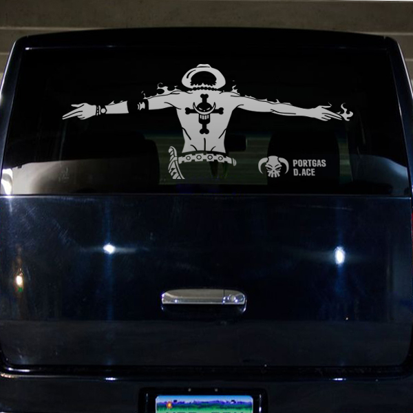 One Piece Road Bike Sticker Rear Windshield Rear Window Creative Modification Personality Decoration Trend Car Reflective Sticker