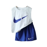 Летняя одежда, комплект, детский тонкий летний жилет без рукавов, популярно в интернете, детская одежда