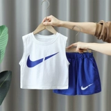 Летняя одежда, комплект, детский тонкий летний жилет без рукавов, популярно в интернете, детская одежда