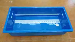 Scale basin Measurement basin Blue ruler basin for koi 120*60*35cm Fishing ground special self-viscosity measurement size 1 pair