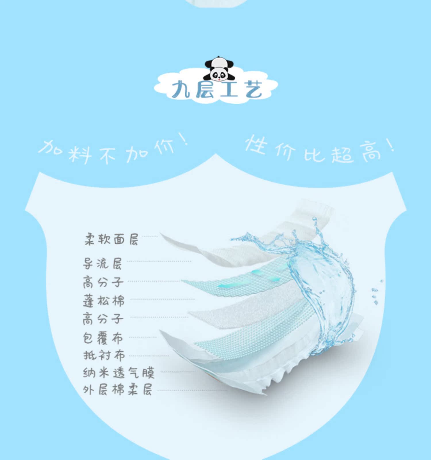 Biyou Xiaoxiong Tã Net Shuang Series Chất liệu cotton thoáng khí Không S / M / L / XL Bốn mã Kết hợp 8 gói tùy chọn - Tã / quần Lala / tã giấy tã quần bobby size m