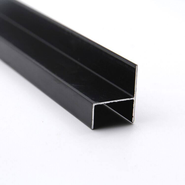 Bathroom partition accessories aluminum alloy thickened door retainer h-type partition door edge strip 12 16 18MM