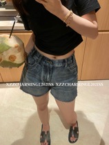 Xzz charmingl CELIN#超正版型 Cowboy shorts female summer thin with high waist spicy girl a word hot pants