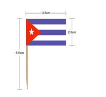 100 Canada Mexico Texas Cuban toothpicks small flag flag toothpick flag full