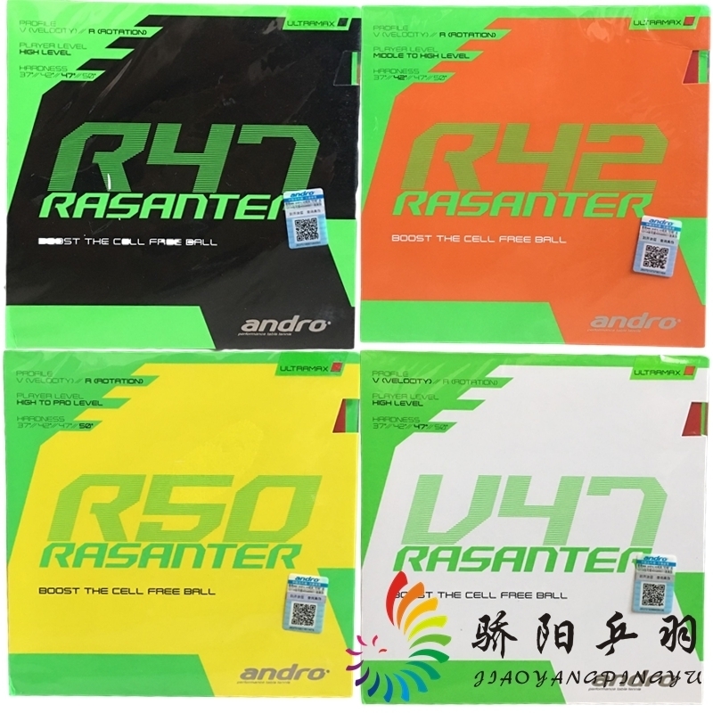 Jiaoyang ping pong line goods ANDRO shore degree R50 R42 sharp brakes Rasanter rubber R47 sleeve glue V47 