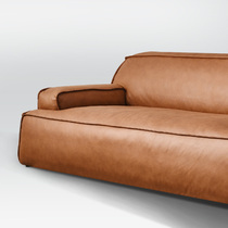 Damascus Damasco Sofa-Style Minimalist Baxter Tech Cloth Inline Trios Living Room Orange