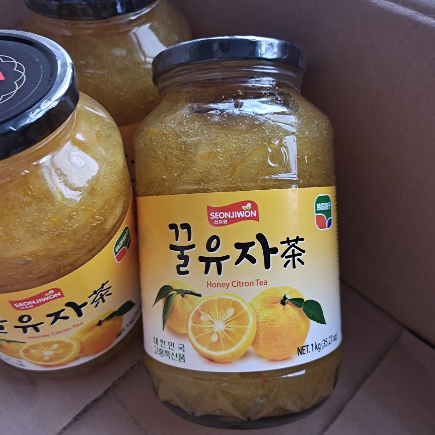 Korea imported grapefruit tea drink fresh garden honey grapefruit tea 1000g sweet and sweet filling water