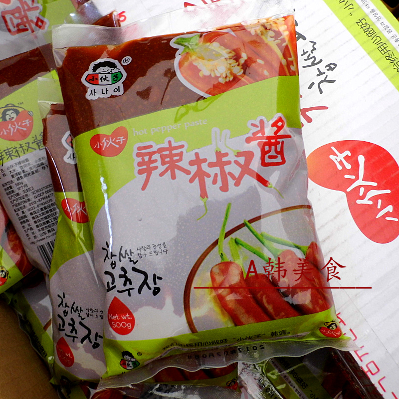 South Korea XHZ young man sun grass chilli sauce 500g bagged Korean spicy fried rice cake sauce stone pan with rice sauce