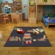 Phim hoạt hình trẻ em dễ thương thảm vuông treo giỏ máy tính ghế bé trai và bé gái học ghế mat chống trượt - Thảm thảm trang trí phòng khách