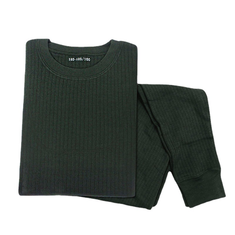 Henghui shop) Jihua new autumn and winter men's thermal underwear army green underwear long underwear suit