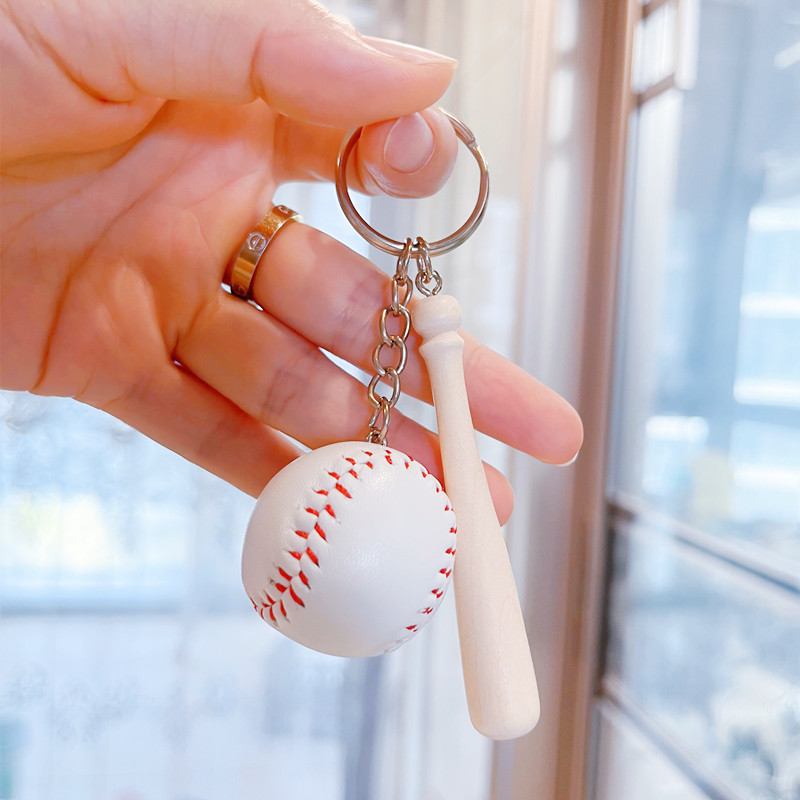 Popular Baseball Keychain Pendant Softball Glove Keychain Sports Baseball Softball