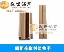 Aluminium carbon light plate profile crystal steel door aluminum small swan handle with blocked edge handle G type cabinet aluminum