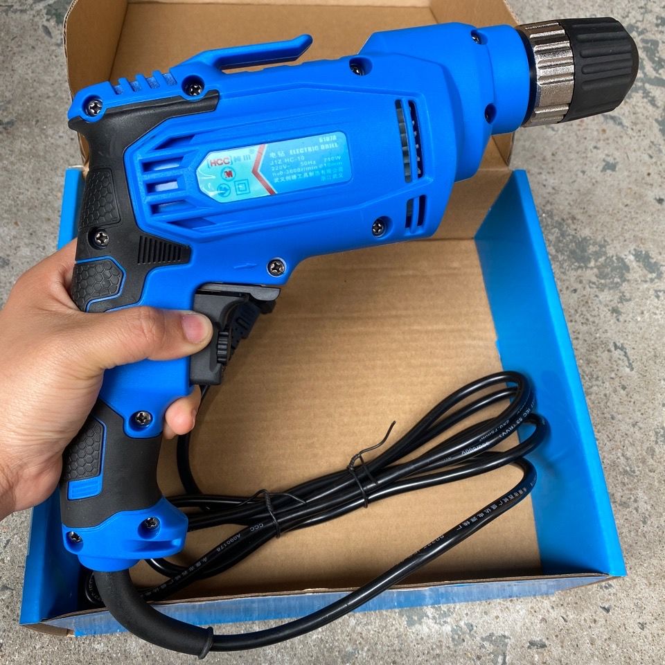 Hankawa 6107A electric drill 710W pistol drill high power handgun drill 220V stepper speed is reversed 10mm