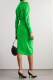 Gauge81 Puno Silk Satin Shirt-Style Mid-Length Dress