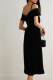 Saloni Clementine Embellished Off-Shoulder Velvet Midi Dress