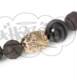 Luis Morais Ebony Skull Gold Bead Bracelet