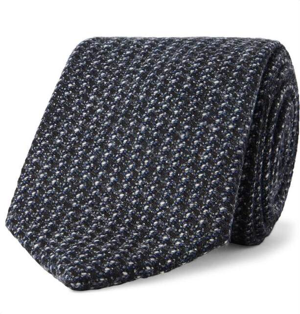 Kingsman + Drake's Statesman 8cm Wool Tweed Tie in Stock