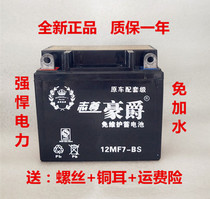 New motorcycle 12v7a9a universal maintenance-free dry battery straddle booster 125 drill leopard pedal 110 curved beam